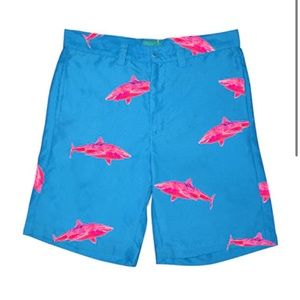 NATIVE OUTFITTERS Passport Shorts Pink Shark Blue Water Boating